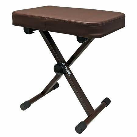 5 CORE 5 Core Keyboard Bench Heavy Duty X Style Piano Stool Height Adjustable Max 21.2" w Thick Padded Seat KBB BR HD